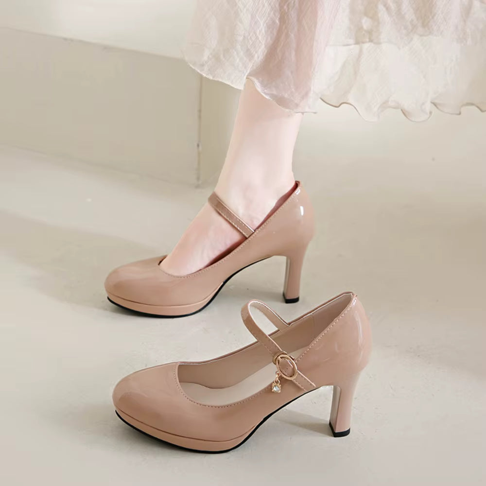 Chaussures Vintage Beige Femme