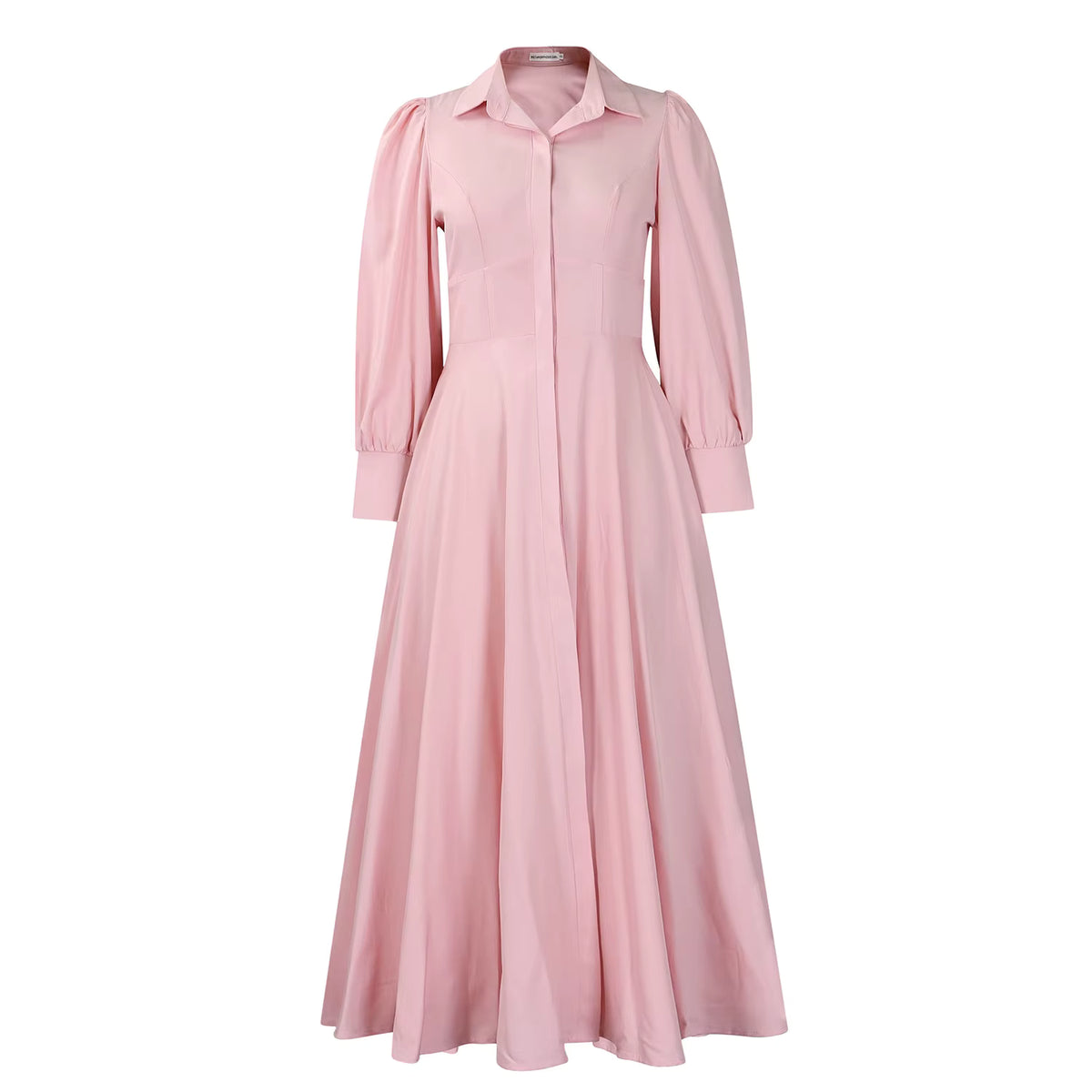 Robe Années 40 Rose Longue