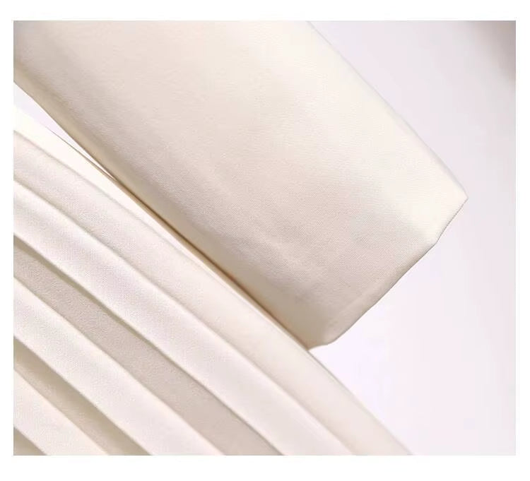Robe Année 40 50 Classique Blanc
