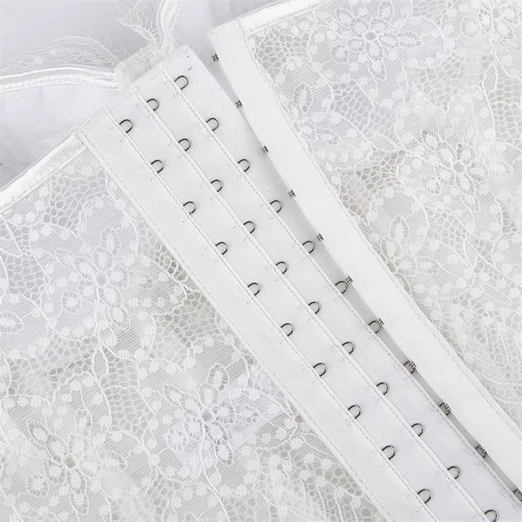 Haut Vintage Bustier Blanc