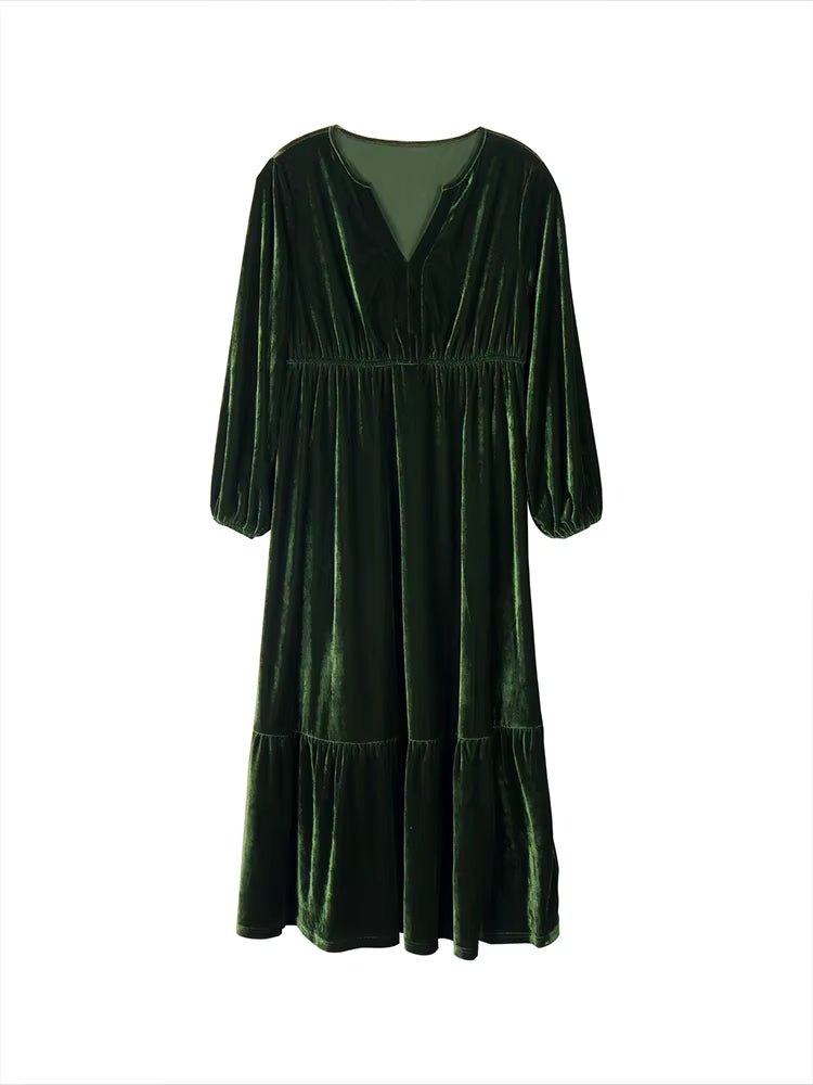 Robe Grande Taille Black Années 70