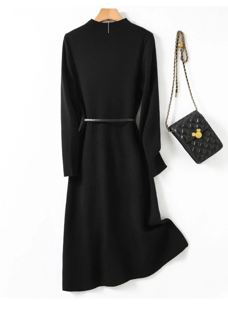 Robe Longue Style Année 70 Noire