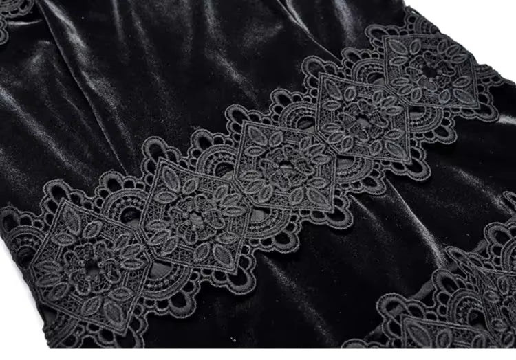Robe Années 40 Noire Ajourrée