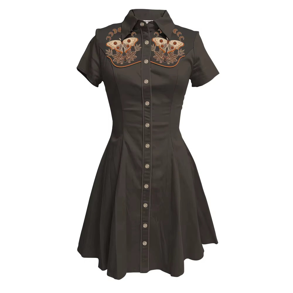 Robe Années 40 Papillons