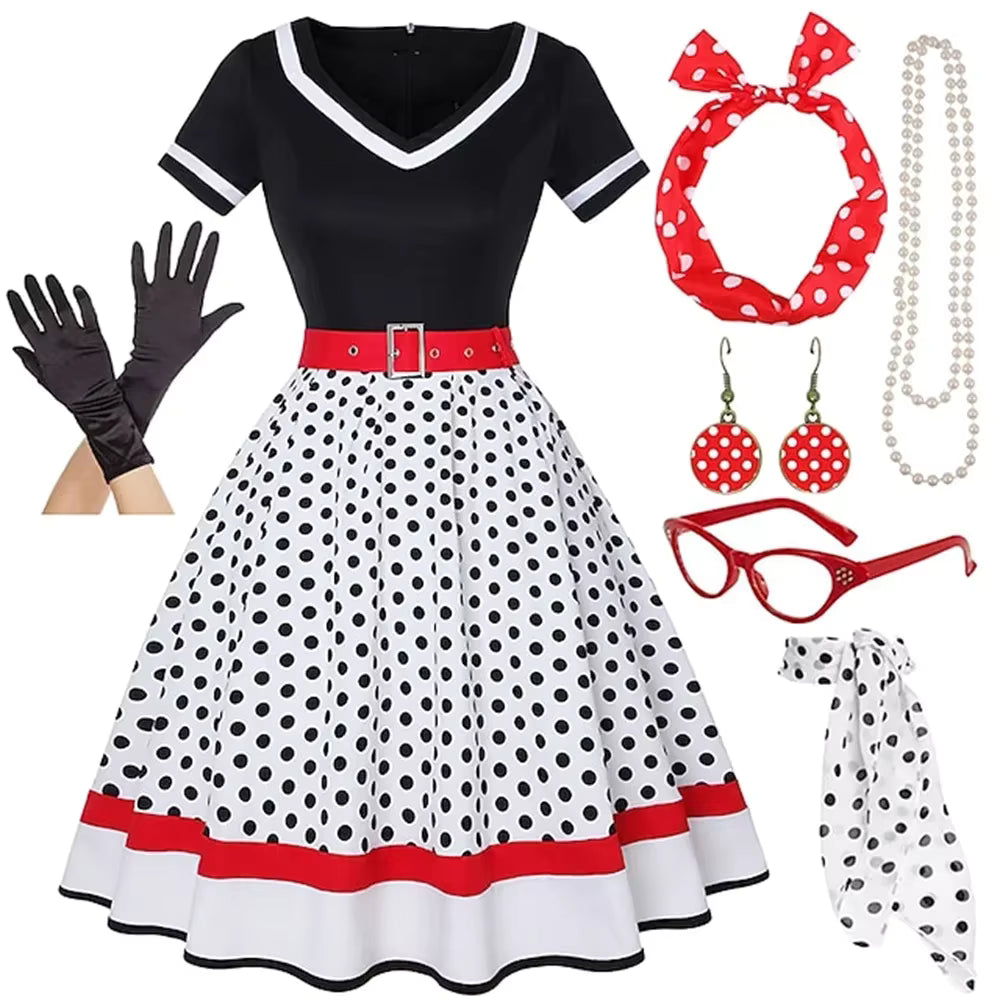 Robe des Années 60 Noire