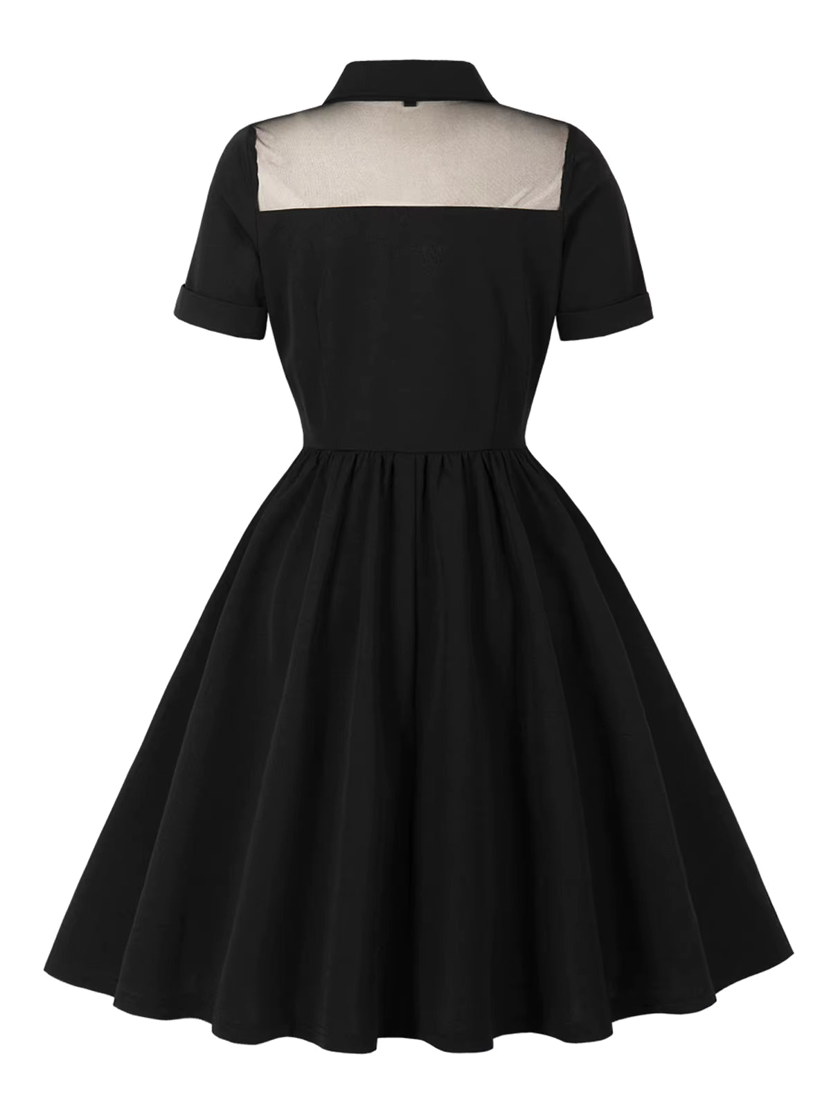 Robe Vintage Col V Noire