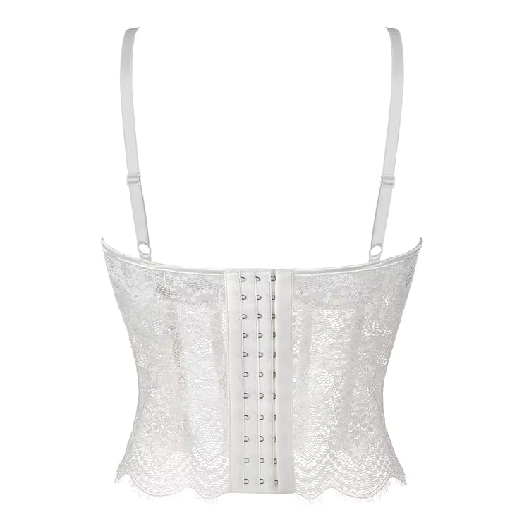 Haut Vintage Bustier Blanc
