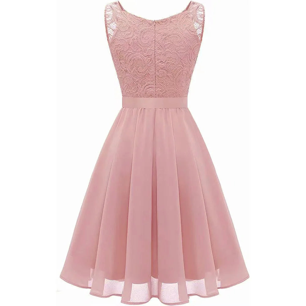 Robe Vintage Longue 50s Rose