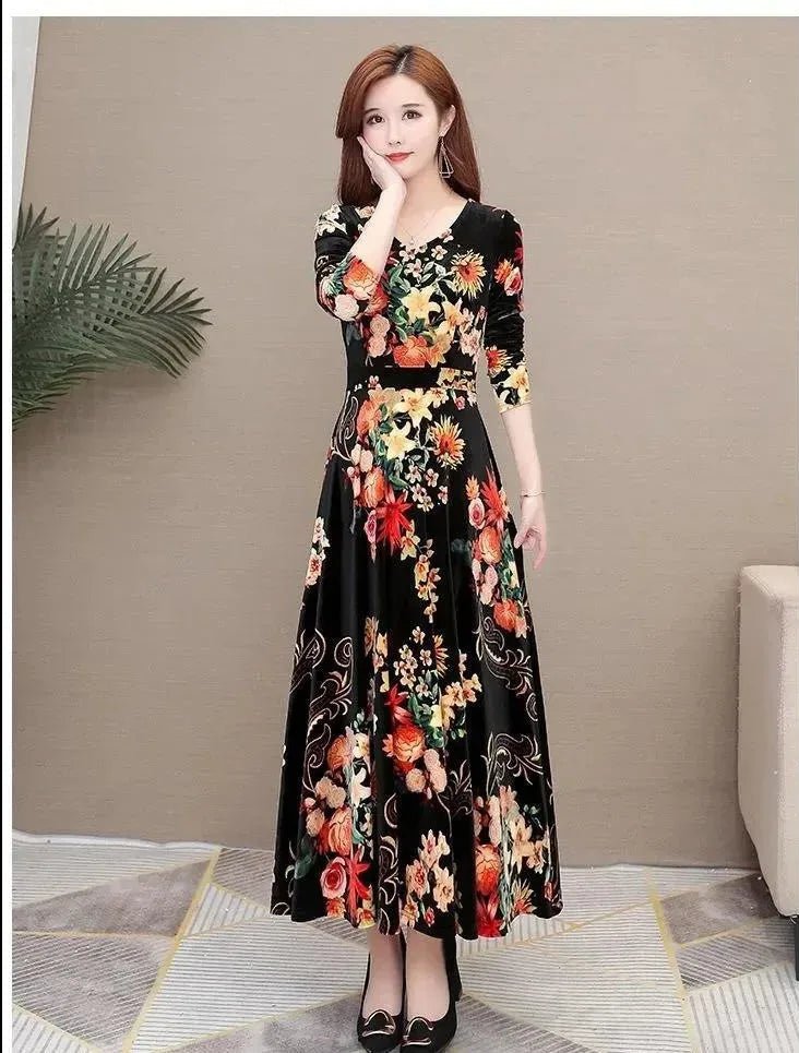 Année 70 Robe Fleurs - Louise Vintage