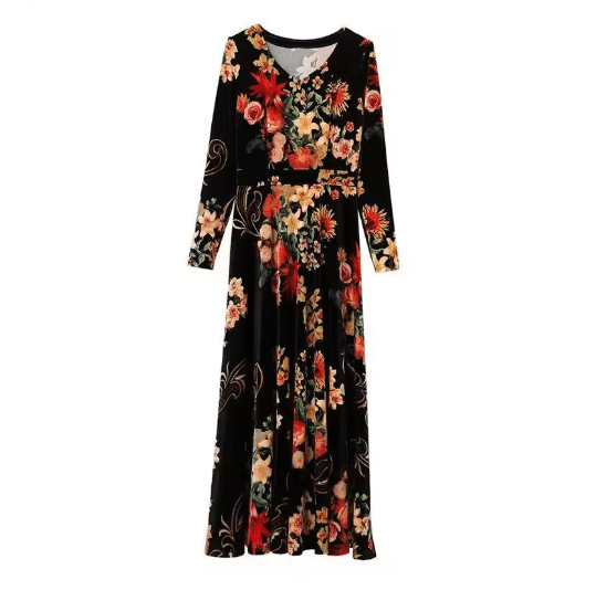 Année 70 Robe Fleurs - Louise Vintage