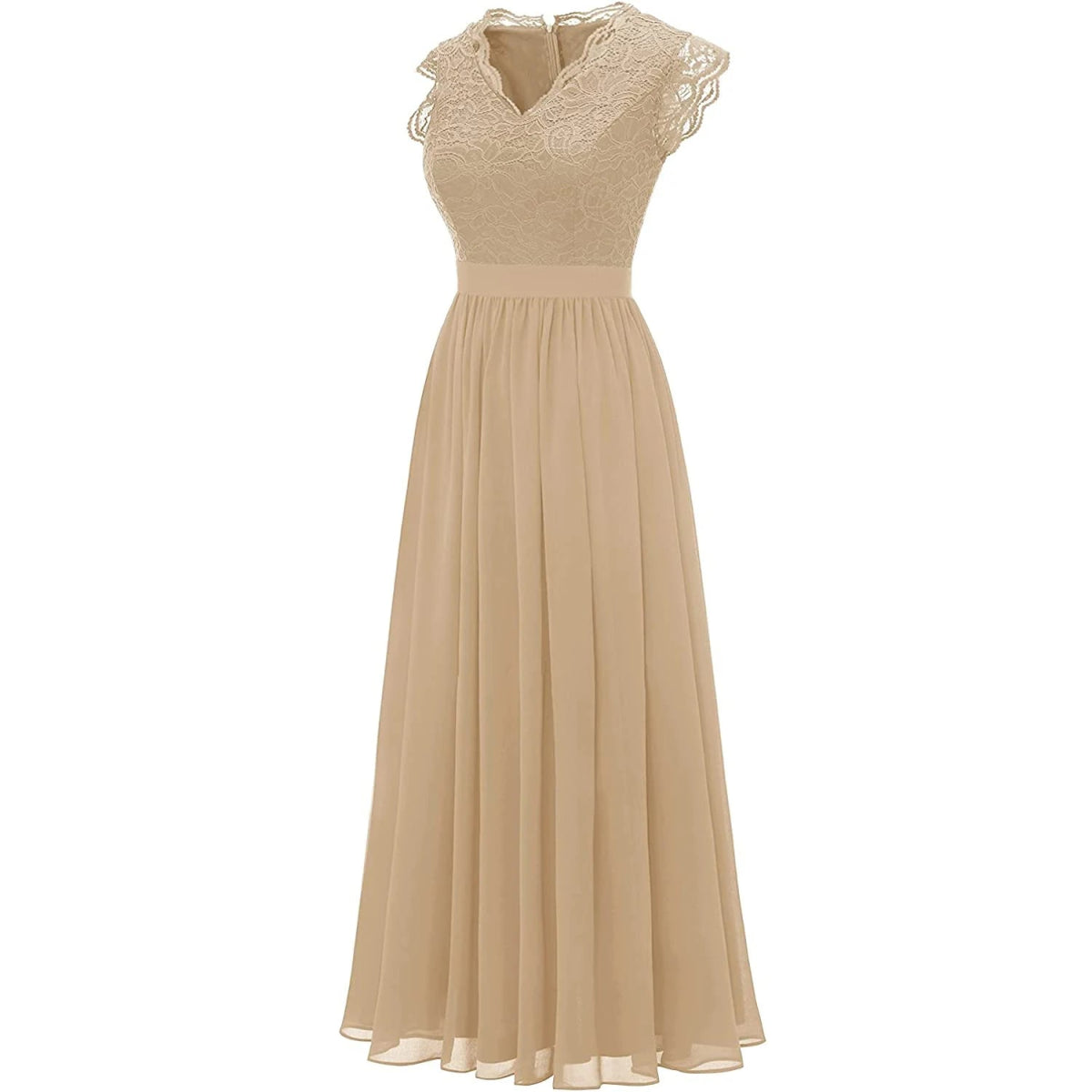 Années 40 Robe Vintage Champagne - Louise Vintage