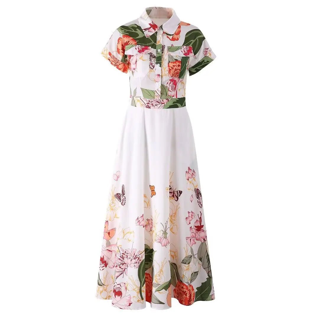 Années 40 Robe Vintage Fleurie - Louise Vintage