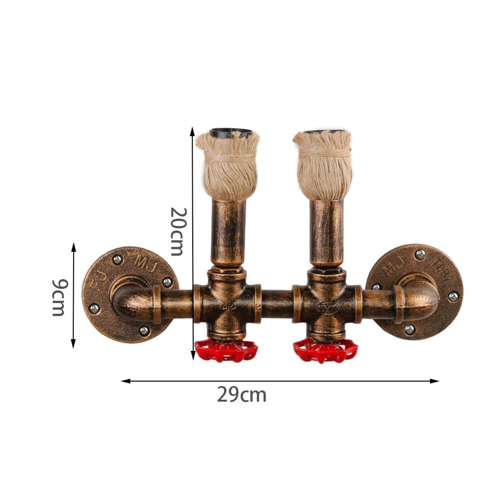 Applique Murale Industrielle Vintage Double Ampoule - Louise Vintage
