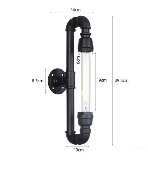 Applique Murale Industrielle Vintage Double Precision - Louise Vintage