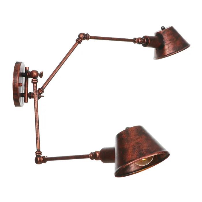 Applique Murale Salon Vintage 2 Ampoules Cuivre - Louise Vintage