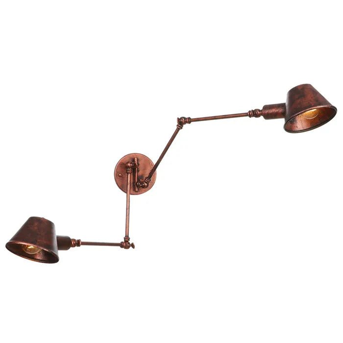 Applique Murale Salon Vintage 2 Ampoules Cuivre - Louise Vintage