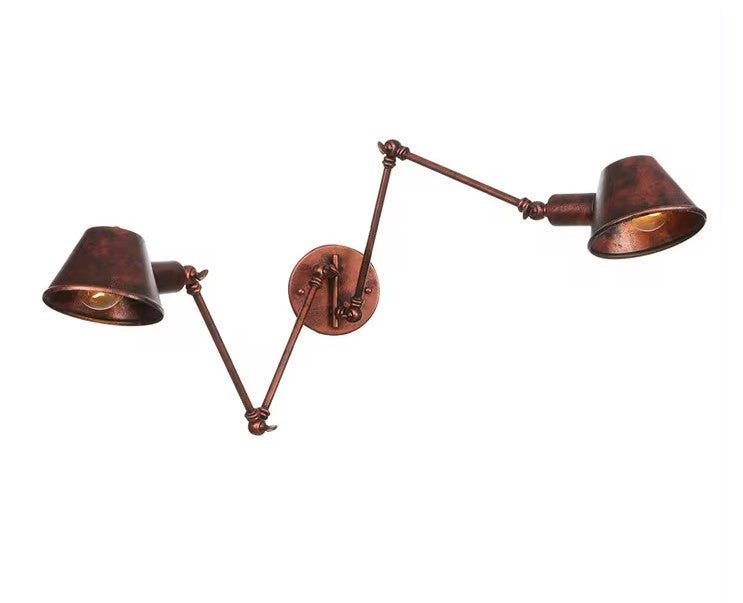Applique Murale Salon Vintage 2 Ampoules Cuivre - Louise Vintage