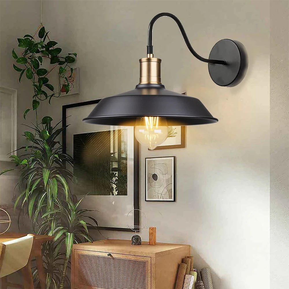 Applique Murale Vintage Noire pour Loft - Louise Vintage