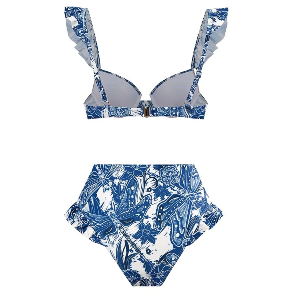 Bikini Taille Haute Vintage Marine - Louise Vintage