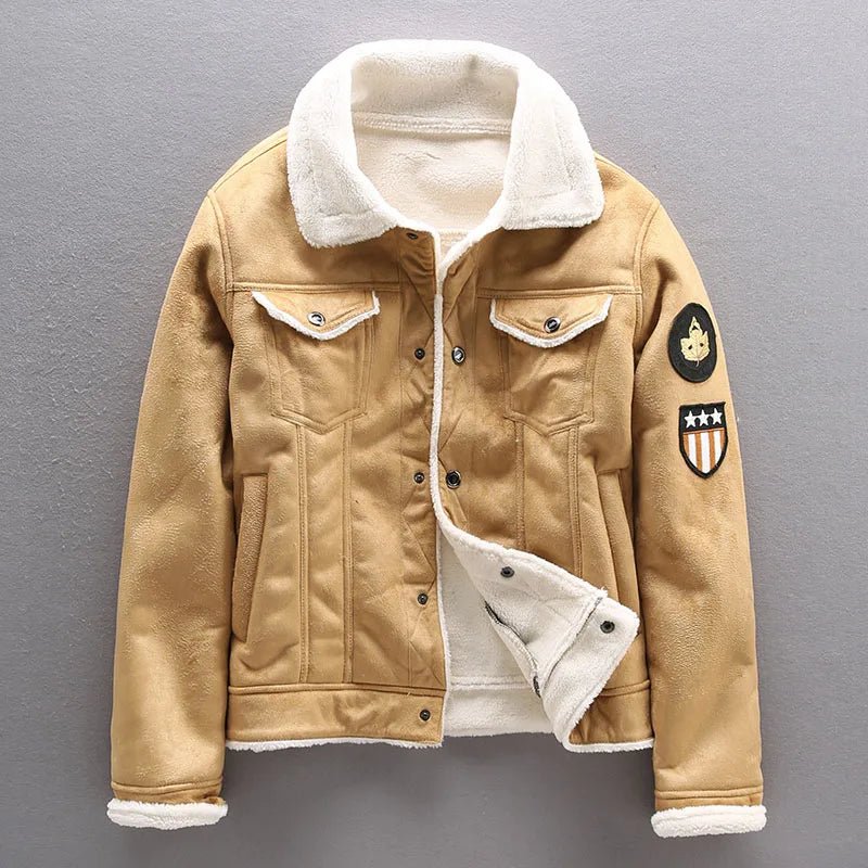 Blouson Aviateur Américain Seconde Guerre Mondiale Beige - Louise Vintage