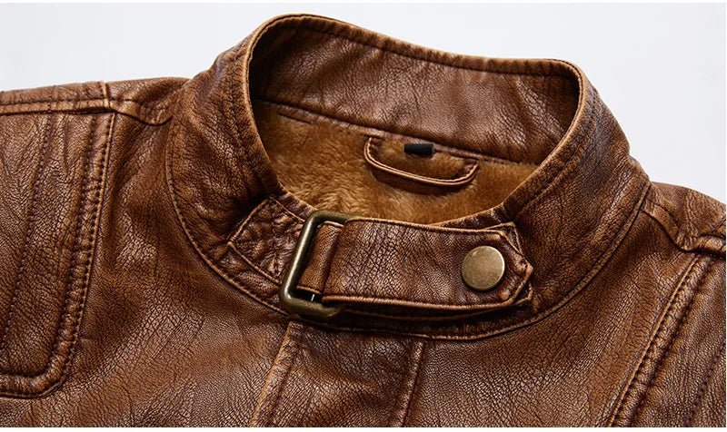 Blouson Aviateur Avec maxi poches Marron - Louise Vintage