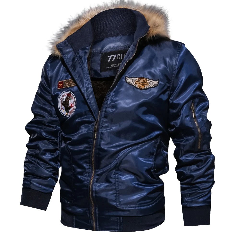 Blouson Aviateur Col Fourrure - Louise Vintage
