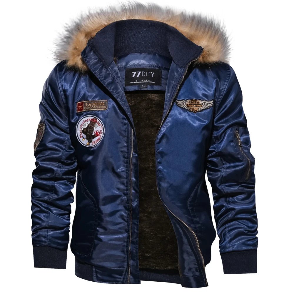 Blouson Aviateur Col Fourrure - Louise Vintage