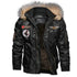 Blouson Aviateur Col Fourrure Homme - Louise Vintage