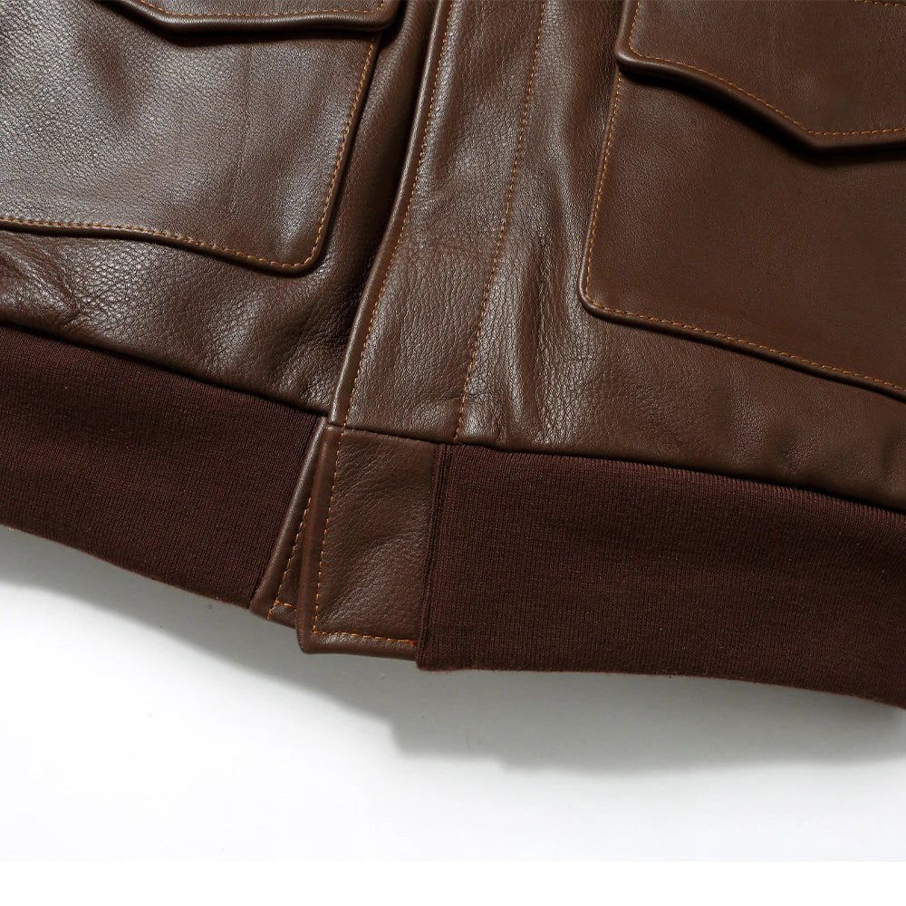 Blouson Aviateur Cuir Garcon - Louise Vintage