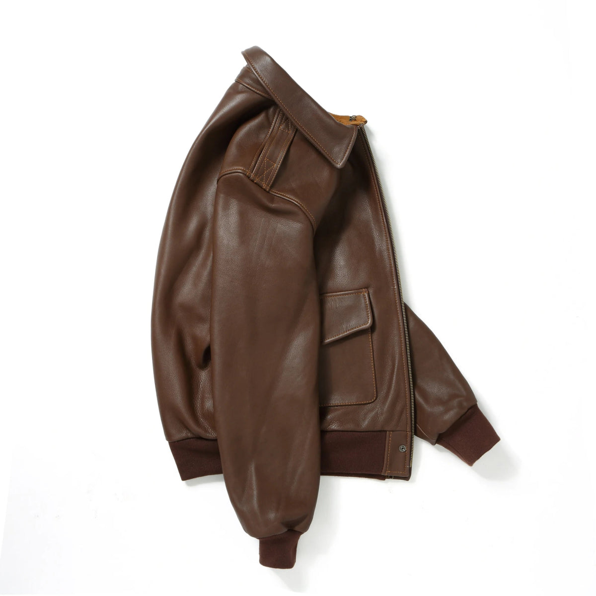 Blouson Aviateur Cuir Garcon - Louise Vintage
