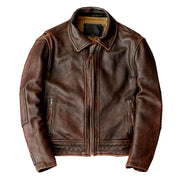 Blouson Aviateur Cuir Marron