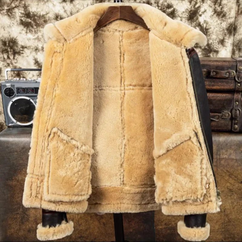 Blouson Aviateur Cuir Mouton - Louise Vintage