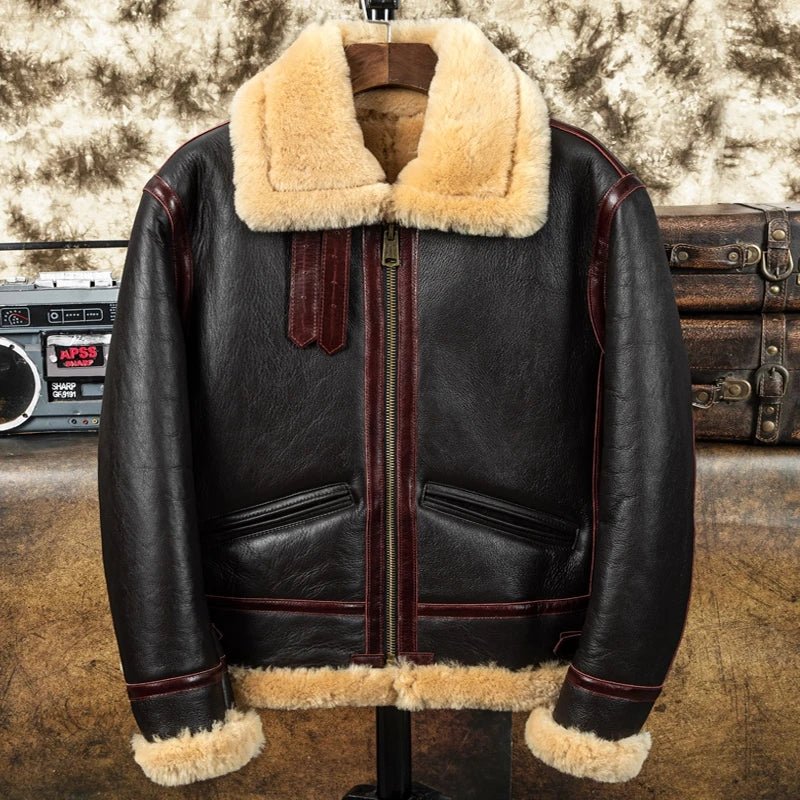 Blouson Aviateur Cuir Mouton - Louise Vintage