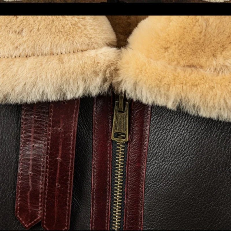 Blouson Aviateur Cuir Mouton - Louise Vintage