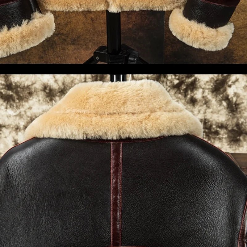 Blouson Aviateur Cuir Mouton - Louise Vintage