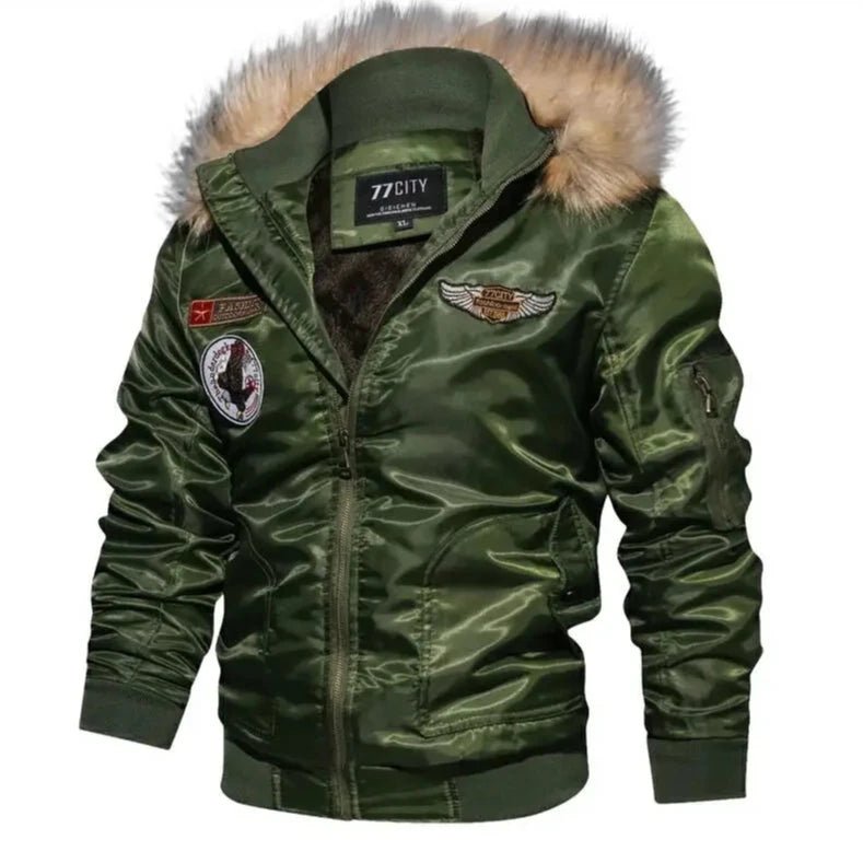 Blouson Aviateur Fourrure Homme - Louise Vintage