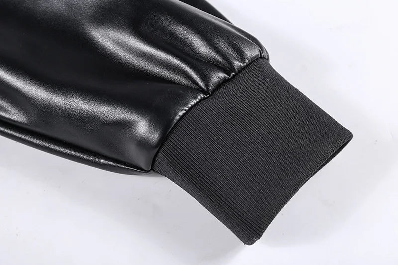 Blouson Aviateur Homme Américain Noir - Louise Vintage