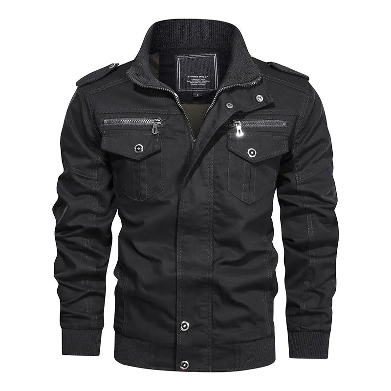 Blouson Aviateur Homme Noir - Louise Vintage