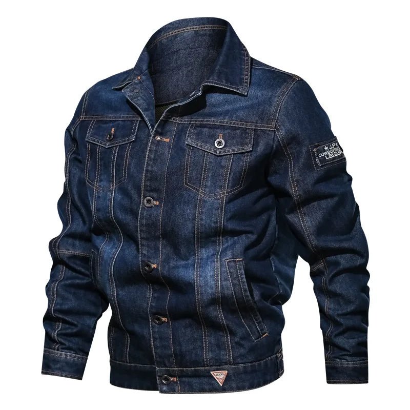 Blouson Aviateur Jean Brut - Louise Vintage