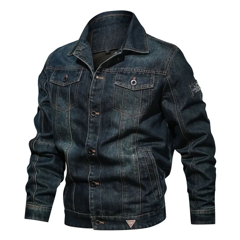 Blouson Aviateur Jean Homme - Louise Vintage