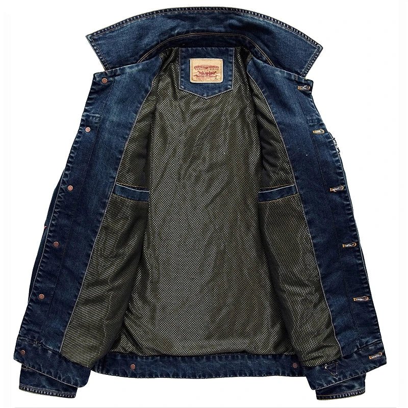 Blouson Aviateur Jean Homme - Louise Vintage