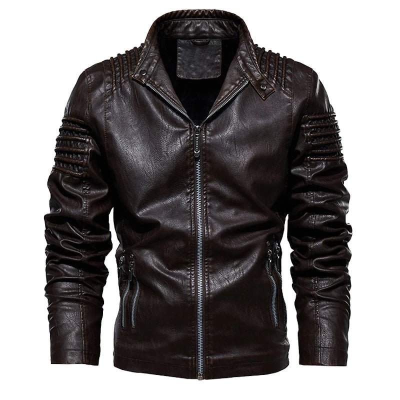 Blouson Aviateur Marron Homme - Louise Vintage