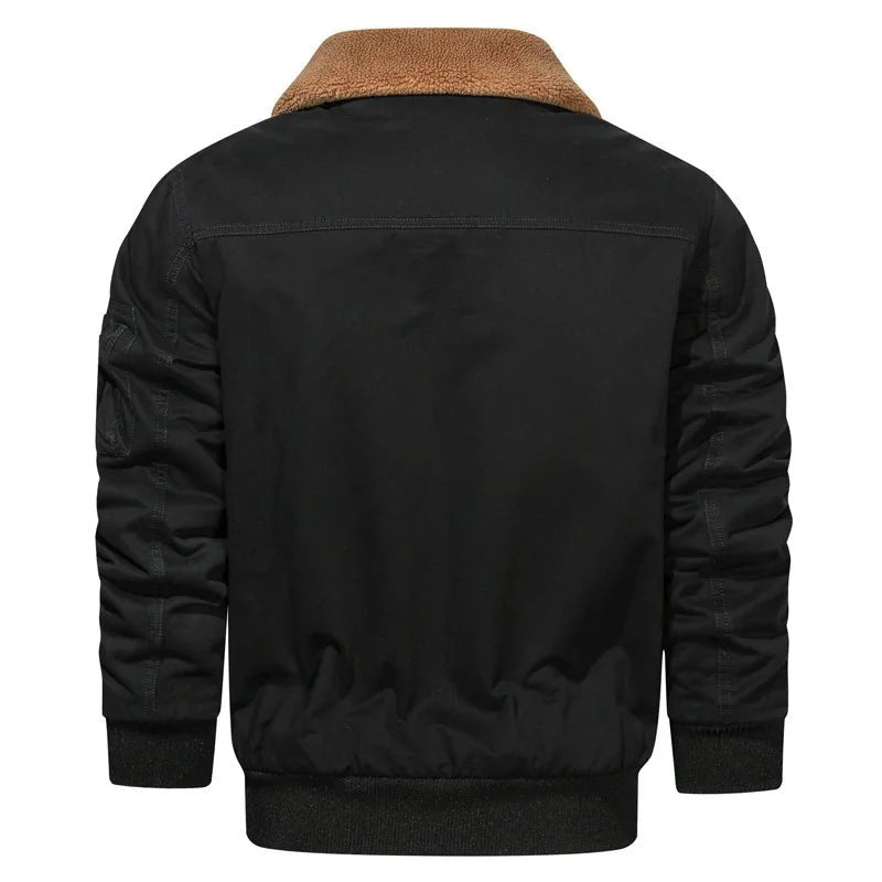 Blouson Aviateur Noir Homme - Louise Vintage