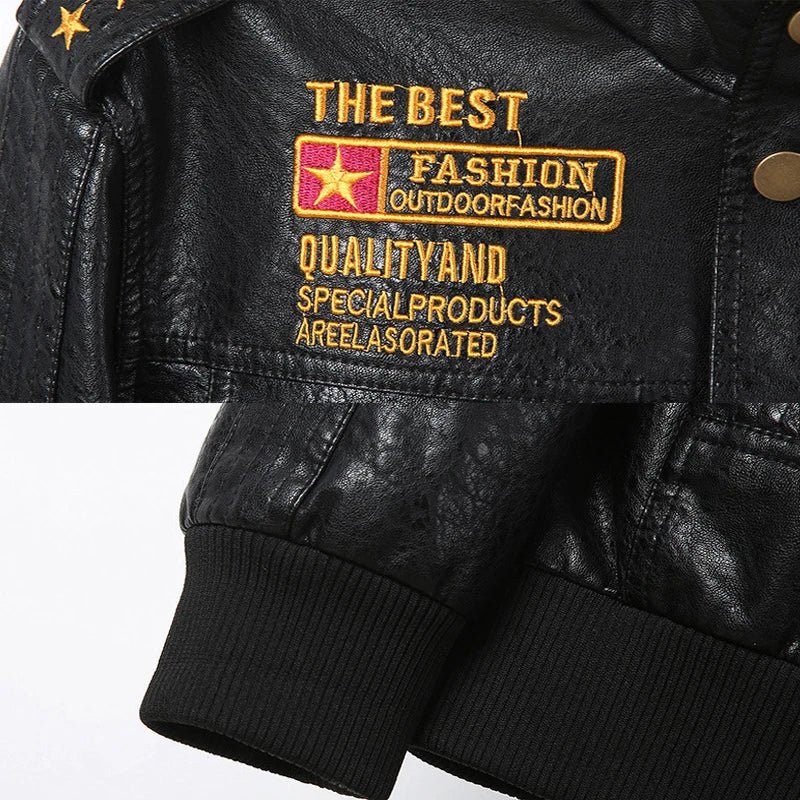Blouson Aviateur Pour Homme Noir - Louise Vintage
