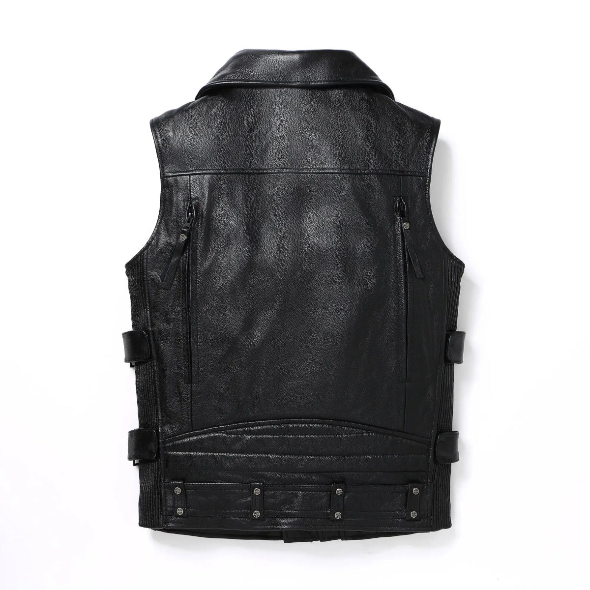 Blouson Aviateur Sans Manche Noir - Louise Vintage