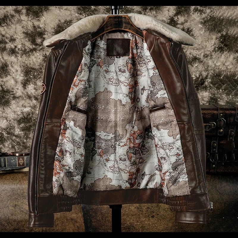 Blouson Cuir Aviateur Top Gun - Louise Vintage