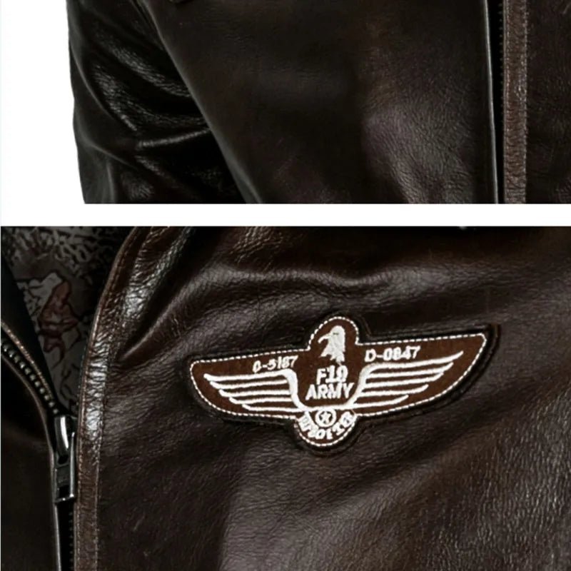 Blouson Cuir Aviateur Top Gun - Louise Vintage