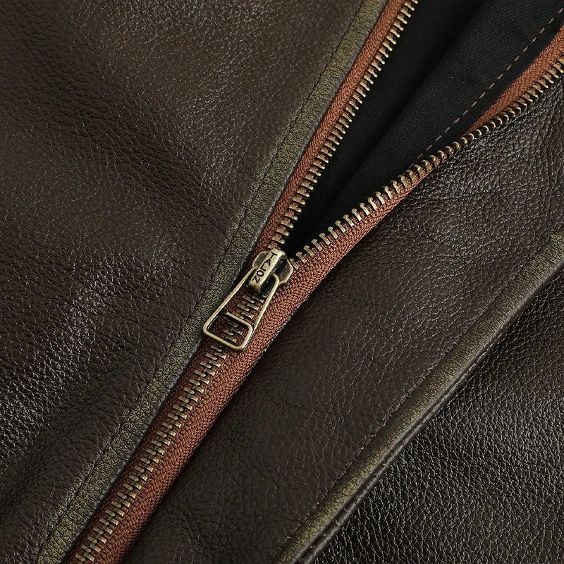 Blouson Cuir Bombardier Aviateur - Louise Vintage