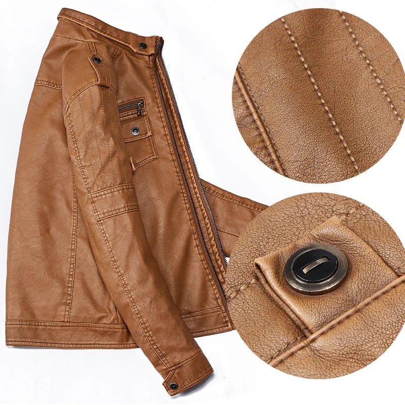 Blouson Homme Aviateur Marron - Louise Vintage