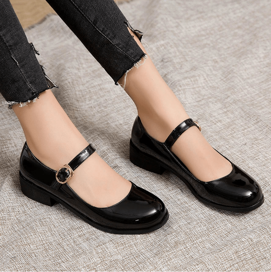 Chaussures Femme Style Vintage Noir - Louise Vintage